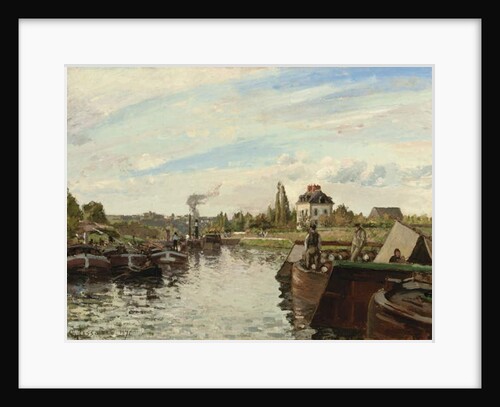 Barge on the Seine at Bougival, 1871 by Camille Pissarro