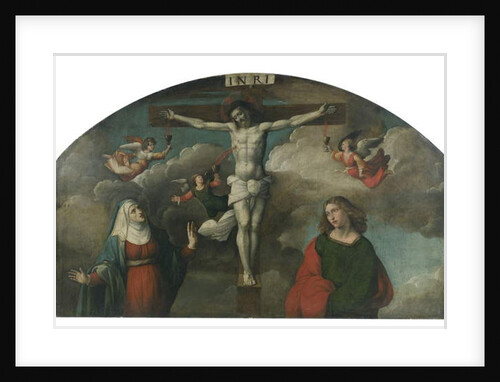 Crucifixion with the Virgin and Saint John the Baptist by Benvenuto Tisi da Garofalo
