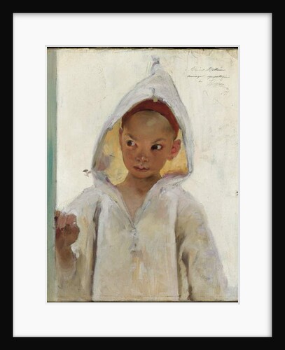 Portrait of a Young Boy wearing a Burnous by Henri Jules Jean Geoffroy