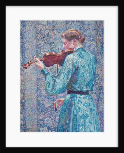 Marie-Anne Weber playing the violin, 1903 by Theo van Rysselberghe