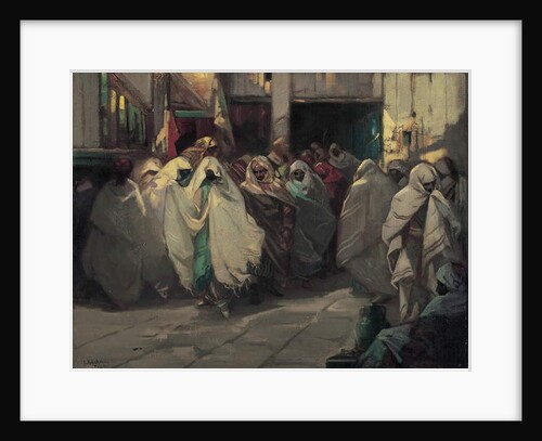 Tunisian street scene by Julius C. Rolshoven