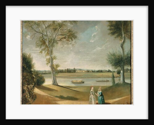 The Misses Garrick by the Thames at Hampton, 1762 by Johann Zoffany