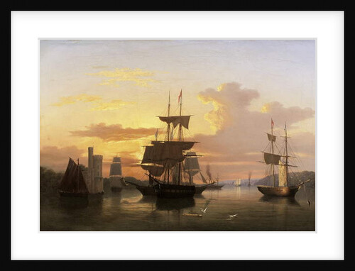 Evening on the River Lee, Below Blackrock Castle, Co. Cork by George Mounsey Wheatley Atkinson