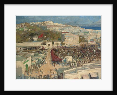 The Moorish Flag, Hoisted on the German Legation, Tangier, 15th January 1920 by John Lavery