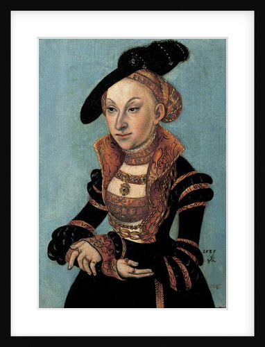 Portrait of Sibylle von Cleve, Electress of Saxony, 1535 by Lucas the Elder Cranach