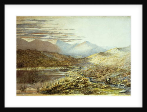 Lake Pukaki, New Zealand, 1872 by Nicholas Chevalier