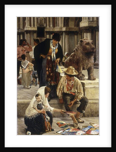 The Fan Seller, 1882 by Franz Leo Ruben