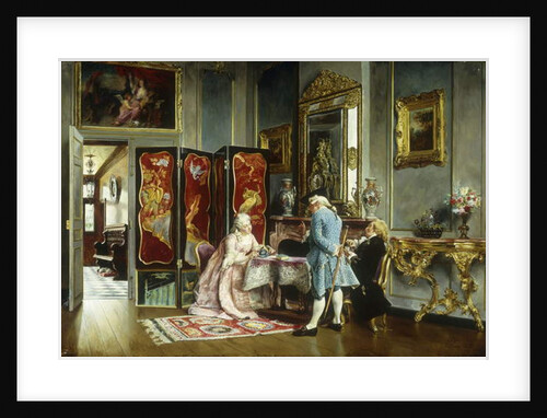 Figures in an Elegant Interior, 1879 by Ignacio Leon y Escosura