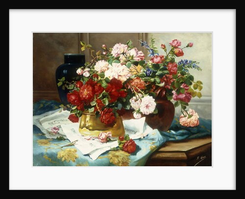 Still Life with Flowers and Sheet Music, c.1877 by Jules Etienne Carot
