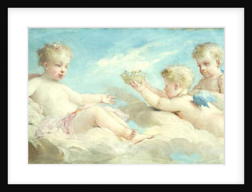 Putti frolicking in the Clouds by Charles Joshua Chaplin