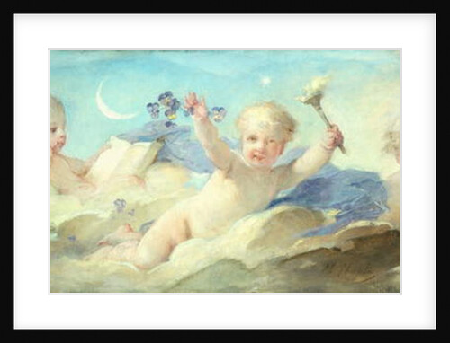 Putti frolicking in the Clouds by Charles Joshua Chaplin
