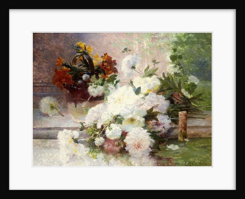A Still Life with Autumn Flowers by Eugene Henri Cauchois