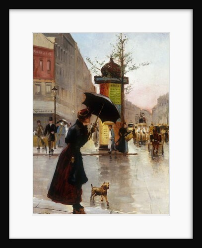 Paris Street Scene, 1890 by Francis Garat