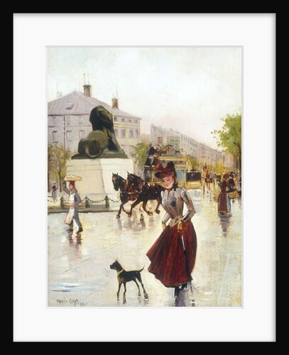 Paris Street Scene, 1890 by Francis Garat