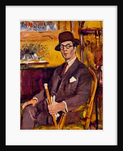 The Malacca Cane, a Portrait of Duncan Macdonald, Esq., Seated by George Leslie Hunter