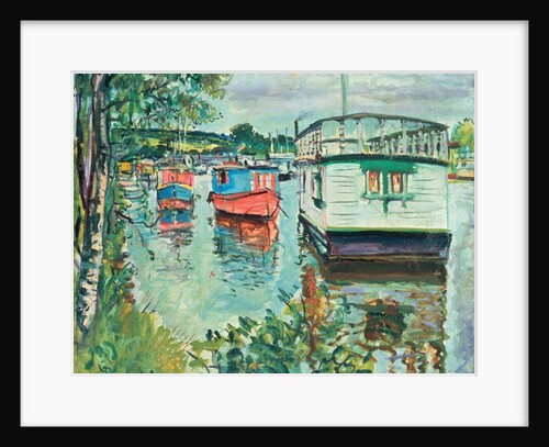 House Boats, Loch Lomond by George Leslie Hunter