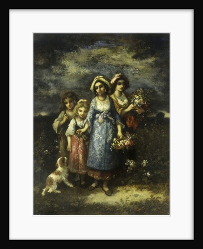 The Flower Gatherers, 1873 by Narcisse Virgile Diaz de la Pena
