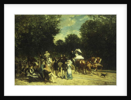 A Day in the Park, 1875 by Auguste de Molins