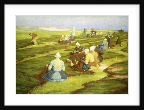 Mending the nets by Edgard Farasyn