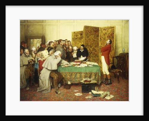 Interviewing their Member - Lease Refused, 1879 by Erskine Nicol