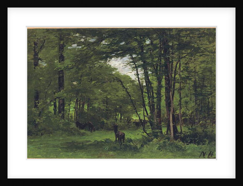 The Boundary Fence, Forest of Fontainebleau, c.1868 by Nathaniel II Hone