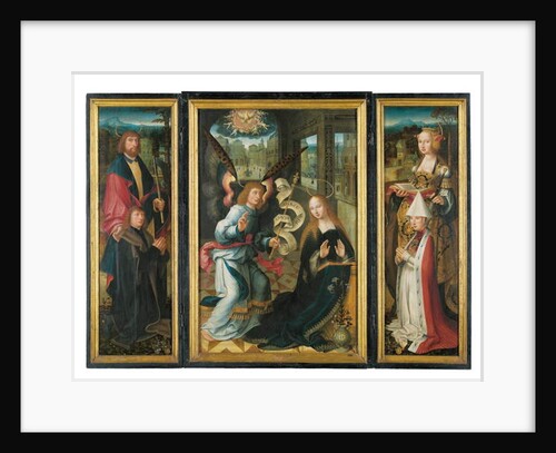 Triptych: The Annunciation by Jacob Claesz. von Utrecht