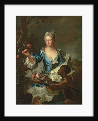 Portrait of Hyacinthe-Sophie de Beschanel-Nointel, Marquise de Louville by Hyacinthe Francois Rigaud