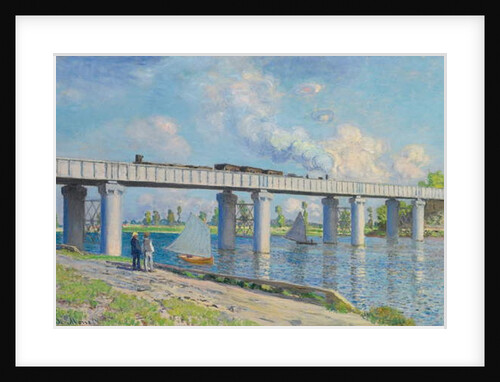 Railway Bridge at Argenteuil, 1873 by Claude Monet