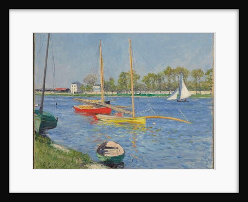 The Seine at Argenteuil, 1882 by Gustave Caillebotte