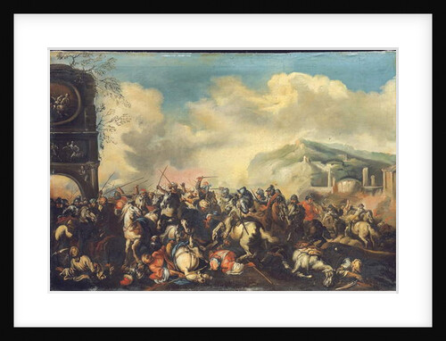 Battle against the Turks by Marzio (Studio of) Masturzio