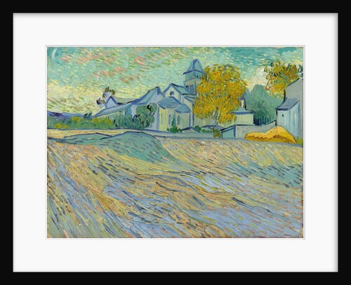 Vue de L'Asile et de la Chapelle de Saint-Remy, 1889 by Vincent van Gogh