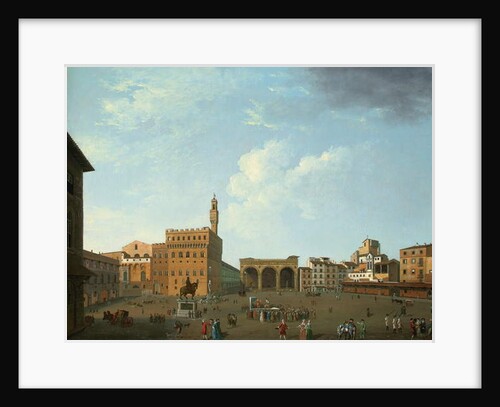 View of the Piazza della Signoria, Florence by Thomas Patch