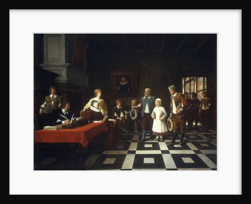 At the Tax Collector's, 1889 by Benjamin Eugene Fichel