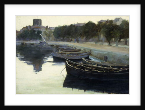 Boats at their Moorings, 1876 by Victor Dupre