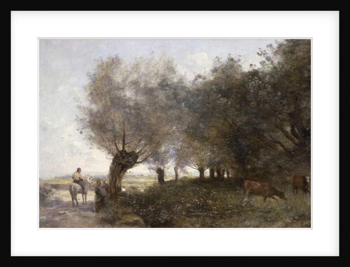 The Willows at La Pointe de L'Ile by Jean Baptiste Camille Corot