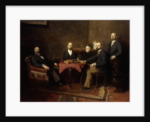 A Viennese Family Portrait by Kaufmann Isidor (1853-1921)