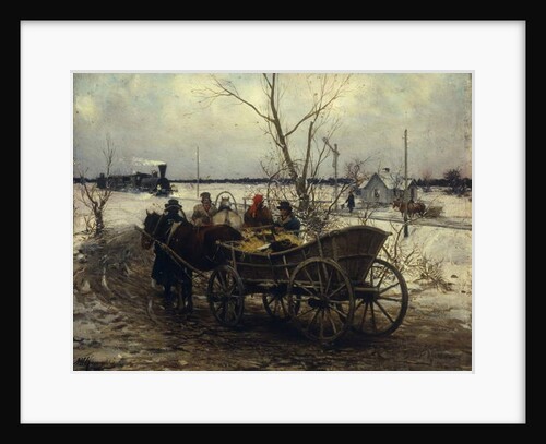 Meeting the Train by Alfred von Wierusz-Kowalski