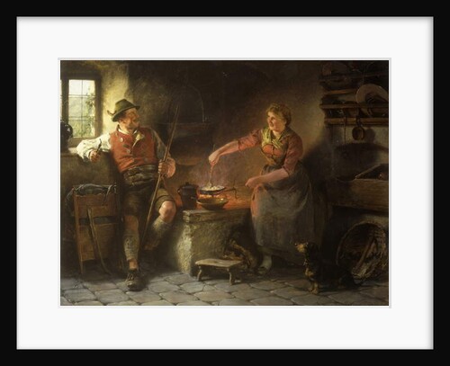 In the Kitchen, 1901 by Hugo Wilhelm Kauffman