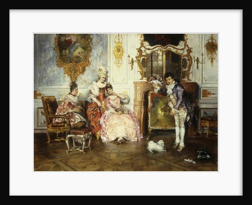 The Interrupted Proposal, 1889 by Leopold Schmutzler