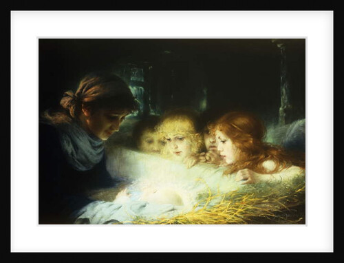 In the Manger, 1896 by Hugo Havenith