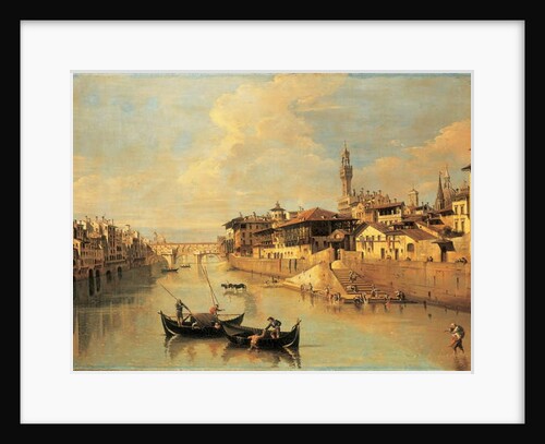 The Ponte Vecchio, Florence by Giuseppe Zocchi