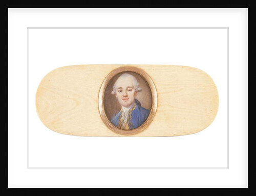 A gentleman, said to be Sir Robert Ainslie, Bt., set into the lid of a box by French School