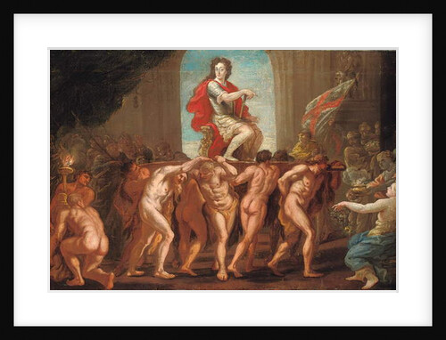 Sketch for a mural in St. George's Hall, Windsor Castle, showing King William III Enthroned in Glory by Antonio Verrio