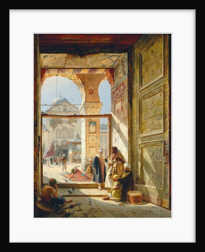 The Gate of the Great Umayyad Mosque, Damascus, 1890 by Gustave Bauernfeind