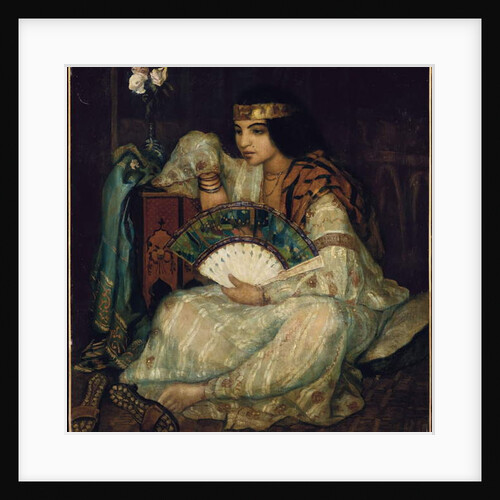 A seated Oriental beauty by Emile Bernard