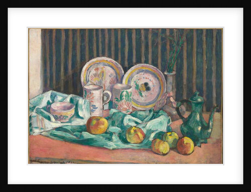 Still life with apples and fruit dishes, c.1906 by Emile Bernard
