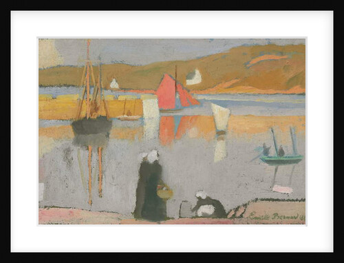 The Port at Saint-Briac, 1887 by Emile Bernard