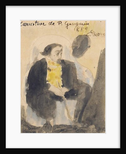 Caricature of Paul Gauguin, 1889 by Emile Bernard
