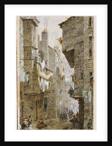 Street scene in Edinburgh by Louise Ingram Rayner