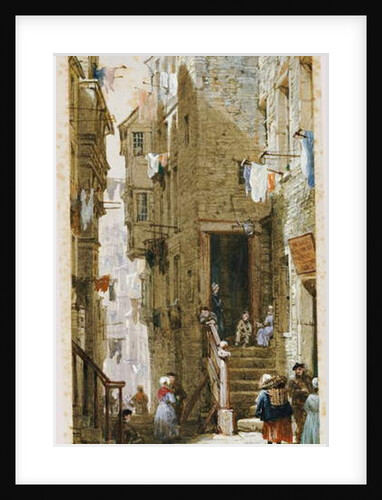 Street scene in Edinburgh by Louise Ingram Rayner